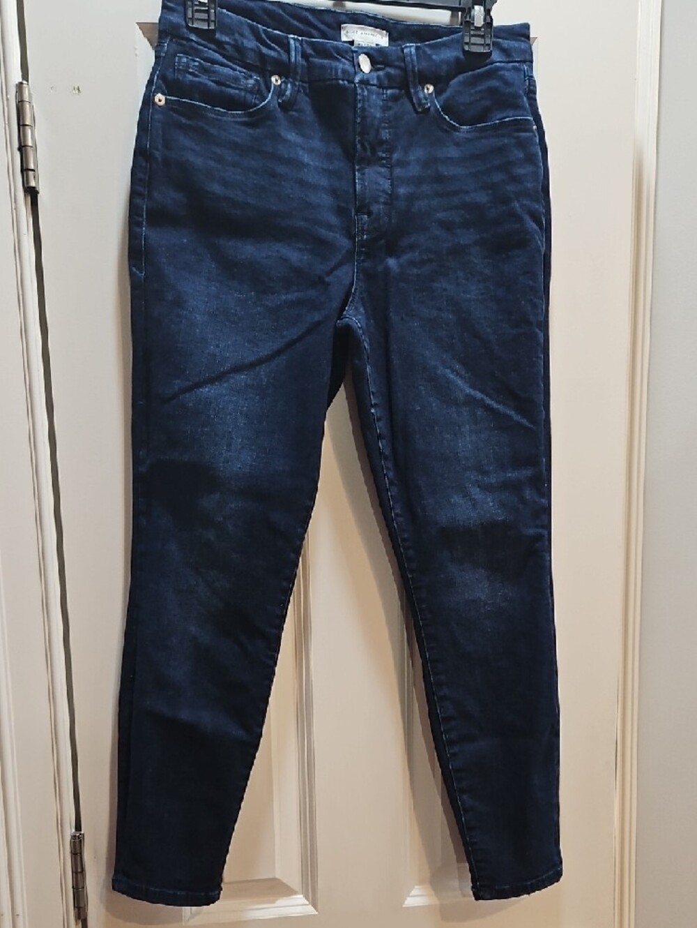 Good American Good Petite Skinny Dark Blue Jeans- Size 30/10